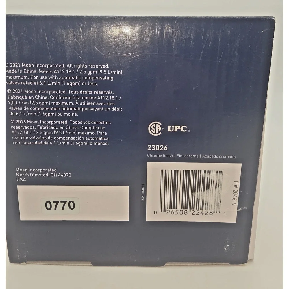 Moen Adler Shower Head 23026 Chrome 4 Setting 3 1/2